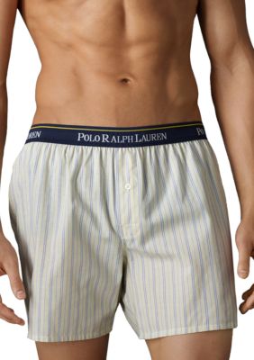 Polo Ralph Lauren Yellow Bay Striped Woven Boxers