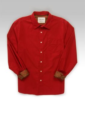 Madison Long Sleeve Washed Poplin