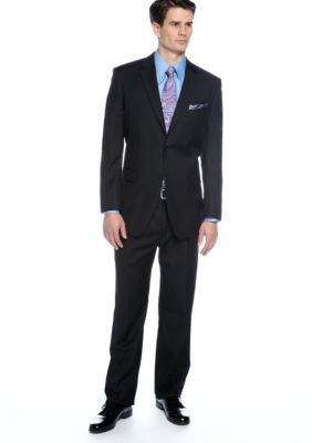 Jones New York Black Textured Suit