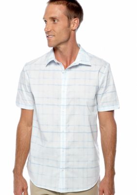 Calvin Klein Windowpane Poplin Shirt