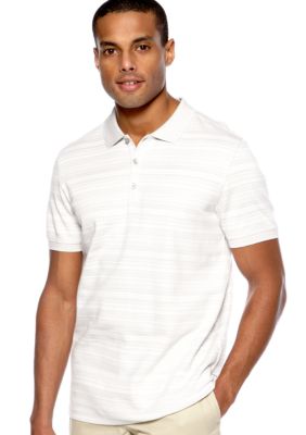 Calvin Klein Three-Button Stripe Polo Knit