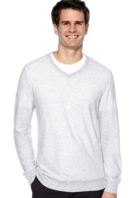 Calvin Klein Stripe V-Neck Knit
