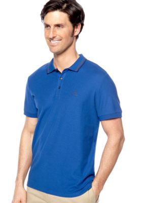 Calvin Klein Three-Button Pique Polo Knit