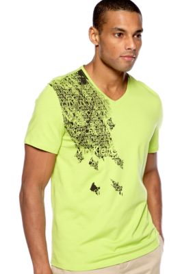 Calvin Klein Graphic Jersey V-Neck Tee