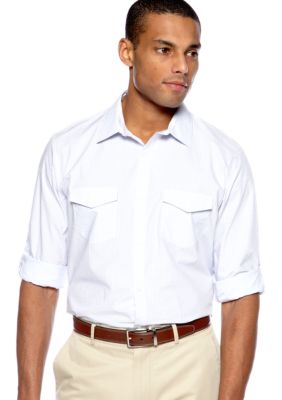 Calvin Klein End-on-End Check Poplin Shirt