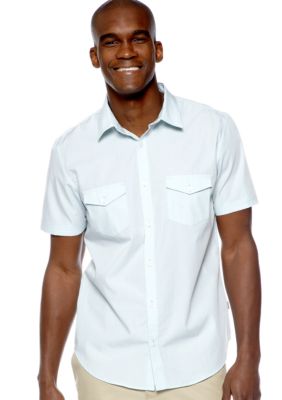 Calvin Klein End-on-End Check Poplin Shirt