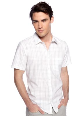 Calvin Klein Fine Plaid Dobby Shirt