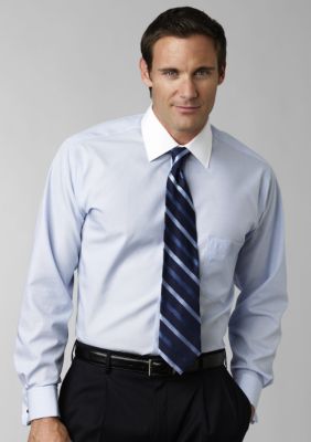 Eagle Shirtmakers Big & Tall French Cuff Dress Shirt