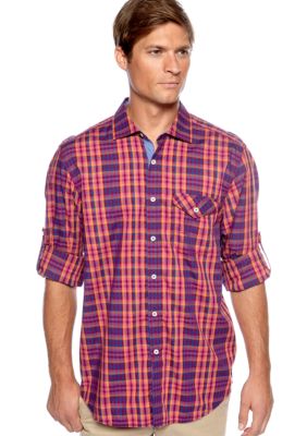 Tommy Bahama Checking In Woven Shirt