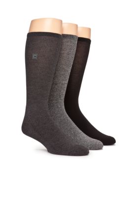 Chaps 3-Pack Cushion Sole Ribbed Socks
