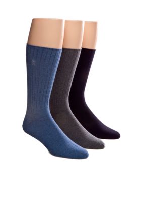 Chaps 3-Pack Casual Ribbed Socks
