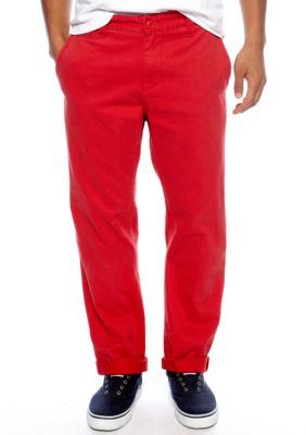 Chor Red Slim Fit Chinos