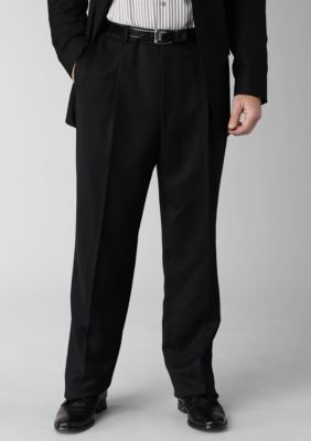 Geoffrey Beene  Modern Fit  Solid Black Suit Separate Pleated Trouser