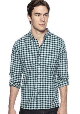 Lucky Brand Del Norte Gingham Check One-Pocket Shirt