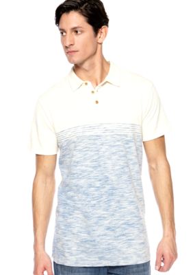Lucky Brand Striped Slub Pique Polo