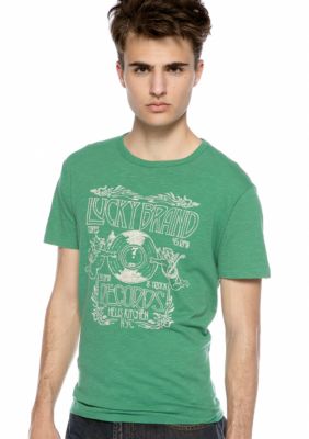 Lucky Brand LB Records Tee