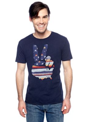 Lucky Brand Baja Peace Hand Tee