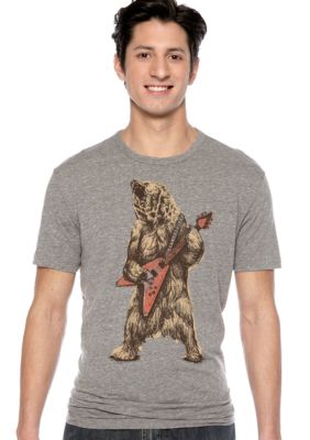 Lucky Brand Rockin Bear Graphic Tee