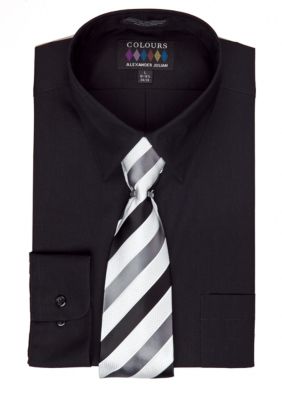Alexander Julian Boxed Dress Shirt & Tie Set