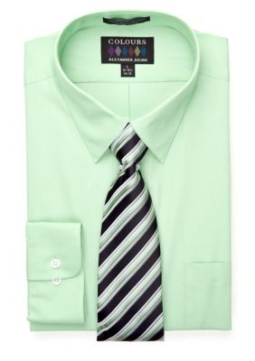 Alexander Julian Boxed Dress Shirt & Tie Set