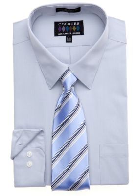 Alexander Julian Classic Fit Boxed Dress Shirt & Tie Set