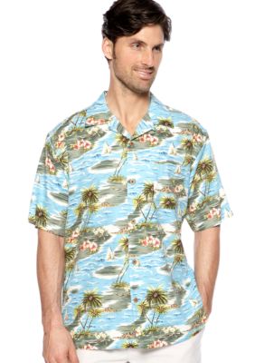 Ocean & Coast Blue Hawaiian Woven Shirt