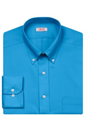 Izod Wrinkle Free Twill Button Down Dress Shirt