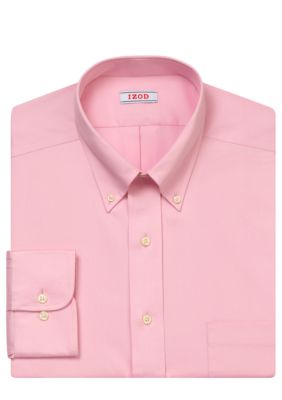 Izod Wrinkle Free Twill Button Down Dress Shirt