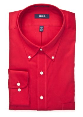 Izod Big & Tall Wrinkle Free Solid Dress Shirt