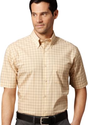 Van Heusen Non-Iron Plaid Check Broadcloth Shirt