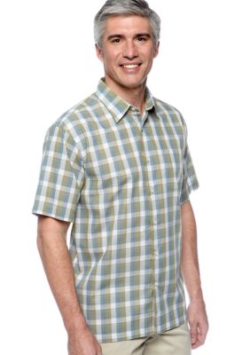 Van Heusen Non-Iron Check Faux Linen Shirt