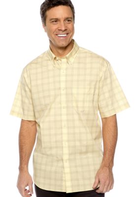 Van Heusen Non Iron Plaid Woven Shirt