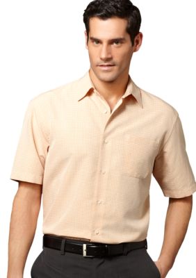Van Heusen Wrinkle Free Micro Check Woven Shirt