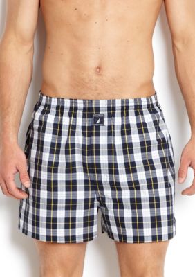 Nautica Harlow Plaid Woven Boxer