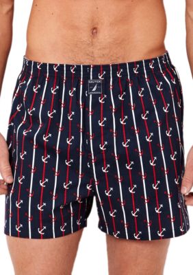 Nautica Anchor Stripe Woven Boxer