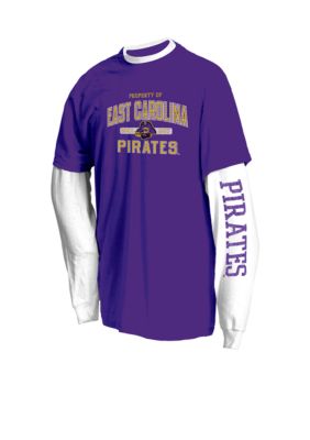 J. America East Carolina Pirates 2Pk Tees