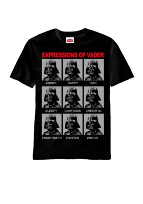 Mad Engine Expressions of Darth Vader Graphic Tee
