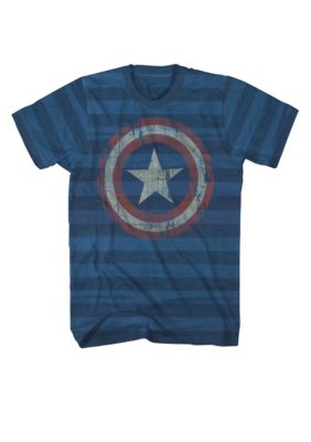 Mad Engine Captain America Striped Tee