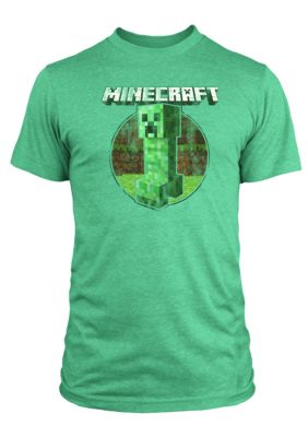 New World Sales Minecraft Retro Creeper Screen Tee