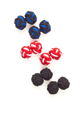 Saddlebred&reg; 3-Knot Cufflink Sets