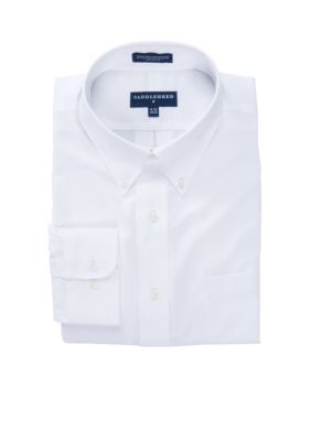 Saddlebred&reg; Big & Tall Button Down Expand A Collar Dress Shirt