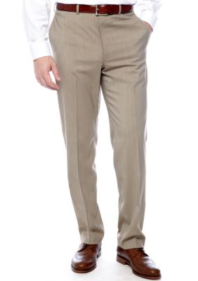 Lauren Ralph Lauren Tailored Clothing Total Comfort Striped Dress Pants