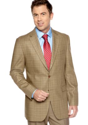 Lauren Ralph Lauren Tailored Clothing Plaid Windowpane Sportcoat