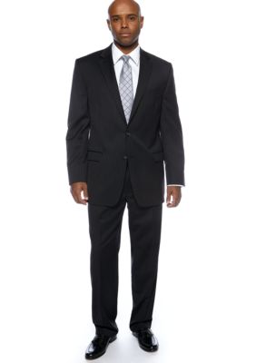 Lauren Ralph Lauren Tailored Clothing Black Stripe Suit Separate Coat