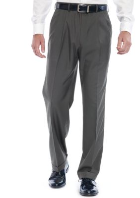 Lauren Ralph Lauren Tailored Clothing Sharkskin Pleated Slacks