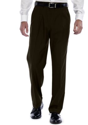 Lauren Ralph Lauren Tailored Clothing Sharkskin Pleated Slacks