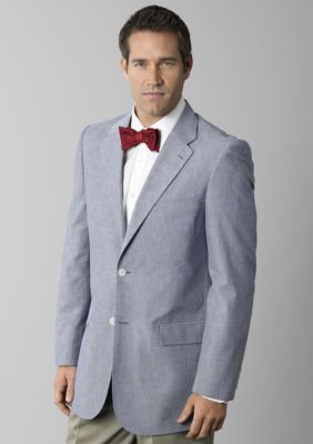 Saddlebred&trade; Blue Chambray Casual Sportcoat