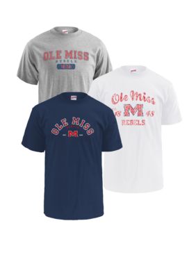 M J Soffe Ole Miss Rebels 3-Pack Tees