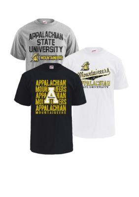 M J Soffe Appalachian State Mountaineers 3-Pack Tees
