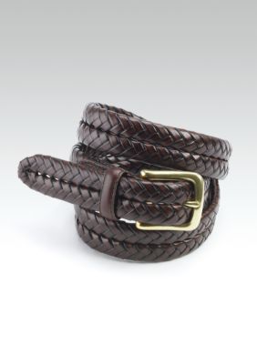 Fossil&reg; Maddox Braided  100% Genuine Leather Casual  Belt